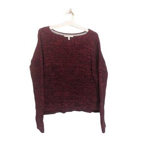 Victoria's Secret 100% Cotton Red Long Sleeve Sweater Size Small